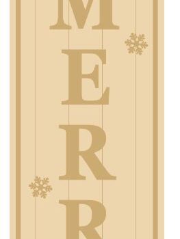 3MM MDF Layered Tall Leaner sign - Be Merry