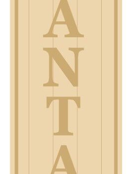 3MM MDF Layered Tall Leaner sign - Santa Stop Here