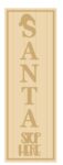 3MM MDF Layered Tall Leaner sign – Santa Stop Here