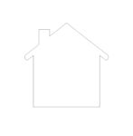 10cm Acrylic House Shape (Pack of 10)