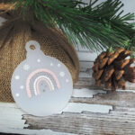 3mm Frosted Acrylic Boho Rainbow Bauble (pack of 5)