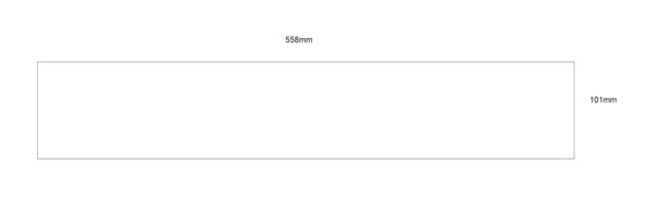 4mm MDF Hanging Size 2 Plaque (558mm x 101mm)