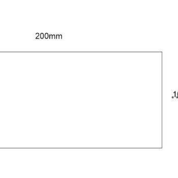 Acrylic Rectangular Plaque 200mm x 100mm
