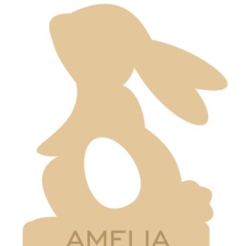 18mm Personalised Star Gazing Bunny Egg Holder