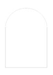 A5 Rectangle Acrylic Sheet (210mm x 148mm) ARCHED