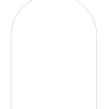 A5 Rectangle Acrylic Sheet (210mm x 148mm) ARCHED