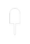 3mm Arched Cake Topper