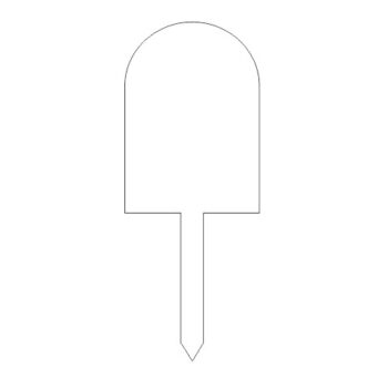 3mm Arched Cake Topper