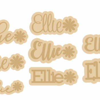 3mm MDF Personalised Double Layered Name