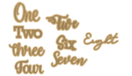 3mm MDF Personalised Double Layered Name