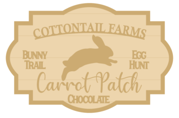 3MM MDF Layered Fancy Shape Plaque - Cottontail Farms