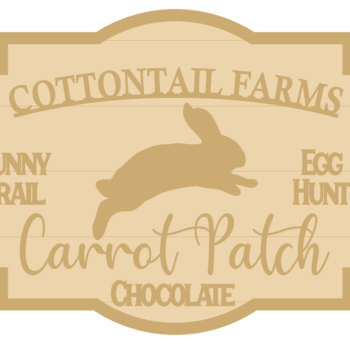 3MM MDF Layered Fancy Shape Plaque - Cottontail Farms