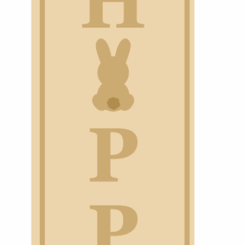 3MM MDF Layered Tall Leaner sign - Be Happy