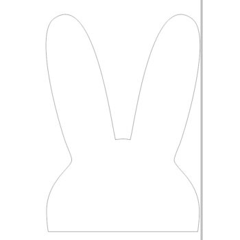 15cm Acrylic Bunny Head (Pack of 10)