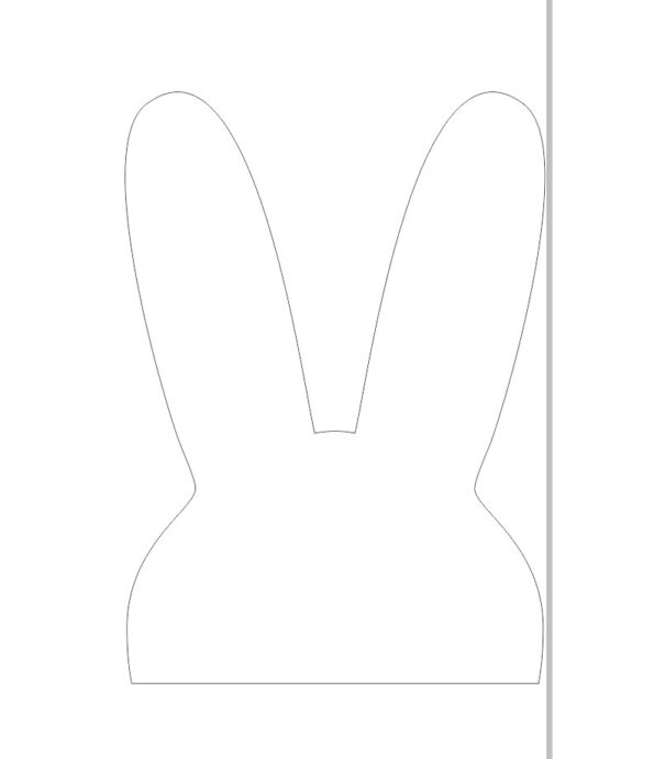 15cm Acrylic Bunny Head (Pack of 10)