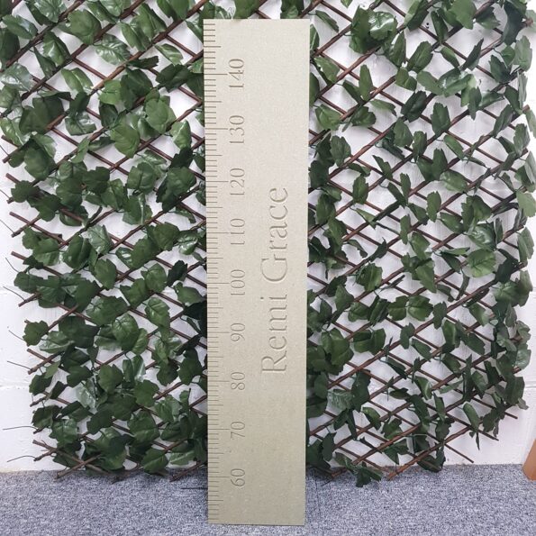 9mm mdf or 18mm Oak Veneer Engraved Ruler / Height Chart with name