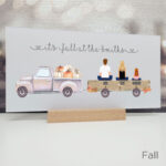 Printed Autumn or Fall Truck Plaque
