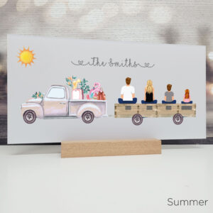 Printed Summer Truck Plaque