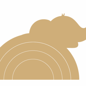 18mm MDF Stacking Rainbow with Elephant Detail