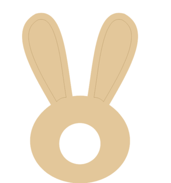 3mm mdf or 4mm Oak Veneer Lindt Bunny Head Chocolate Holder Bauble
