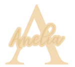 4mm Letter with Stick on Welded Name