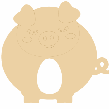 18mm Engraved Pig Kinder or Cadbury Egg Holder