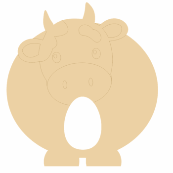 18mm Engraved Cow Kinder or Cadbury Egg Holder