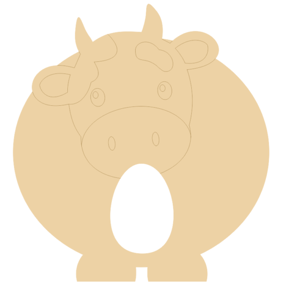 18mm Engraved Cow Kinder or Cadbury Egg Holder