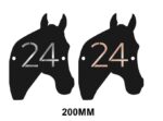 Double Layer Horse Head Personalised Door Sign with stand offs