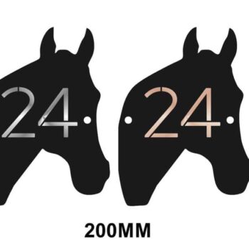 Double Layer Horse Head Personalised Door Sign with stand offs