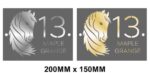 Double Layer Rectangle with Horse Head Personalised Door Sign with stand offs