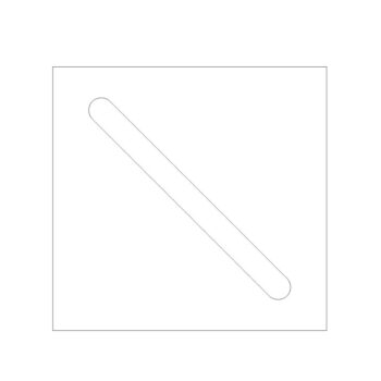 2mm Clear Perspex IKEA Socker Greenhouse replacement top panel - with slot cut out