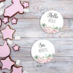 3mm Acrylic Milestone Discs Set – Floral Design