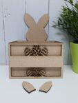 3mm mdf Easter Hamper Box with name or blank for vinyl