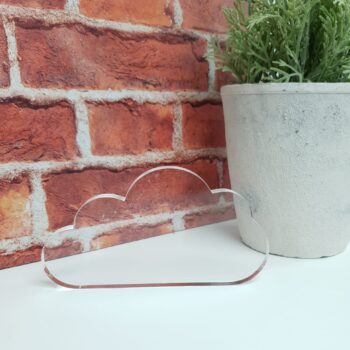 10mm Thick Acrylic Cloud Shape