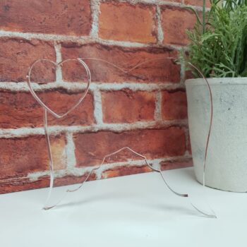 10mm Thick Acrylic Angle Wings with Heart