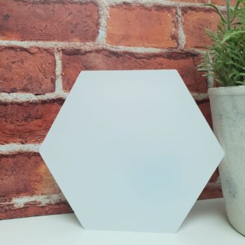10mm Thick Acrylic Freestanding Hexagon