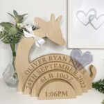 18mm MDF Stacking Rainbow with Giraffe Detail