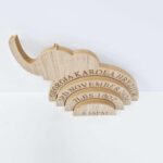18mm MDF Stacking Rainbow with Elephant Detail
