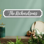 Printed Acrylic Street Signs – Script Font