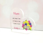 10mm Thick Printed HEART - Brights Design