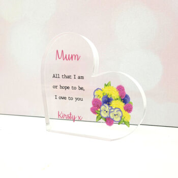 10mm Thick Printed HEART - Brights Design