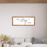 Printed Farmhouse Style Rectangular Signs – Oak Wood