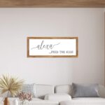Printed Farmhouse Style Rectangular Signs – Oak Wood