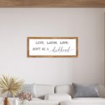 Printed Farmhouse Style Rectangular Signs – Oak Wood