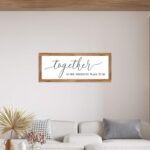 Printed Farmhouse Style Rectangular Signs – Oak Wood