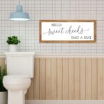 Printed Farmhouse Style Rectangular Signs – Oak Wood