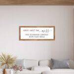 Printed Farmhouse Style Rectangular Signs – Oak Wood