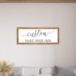 Printed Farmhouse Style Rectangular Signs – Oak Wood