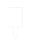 3mm A5 Acrylic OR mdf Rectangle On Stake Shape (Portrait)